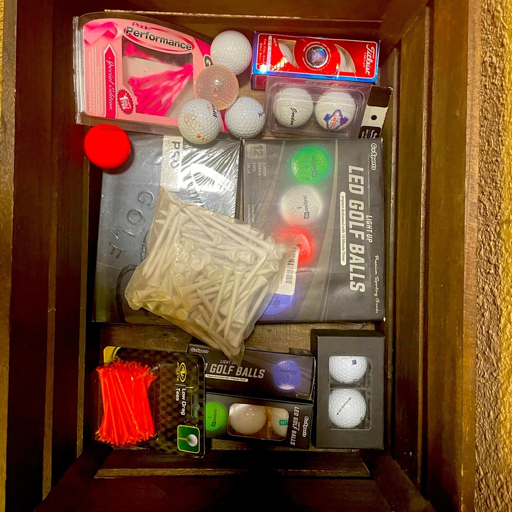 Golf Ball and Misc. Box